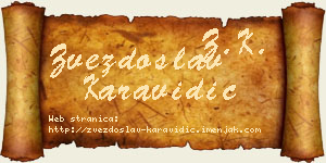 Zvezdoslav Karavidić vizit kartica